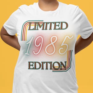 1985 Birthday Shirt, Unisex Jersey Tee, 40th Birthday Gifts, Limited Edition Gift, Short Sleeve T-Shirt