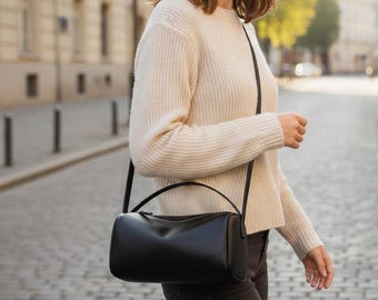 Kunstleder Handtasche Modernes Design Verstellbarer Riemen Alltag Lässige Arbeitstasche für Frauen