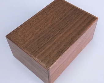 14 steps Walnut wood 4 sun (4.5inch/115mm) Japanese Puzzle box (Himitsu-bako)