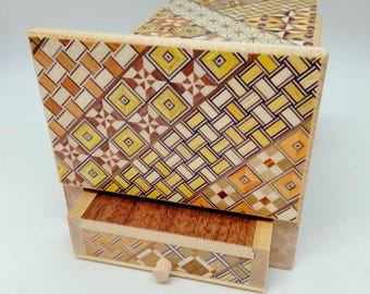 Drawer 10 Steps Traditional Yosegi 5 Sun (6inch/150mm) Japanese