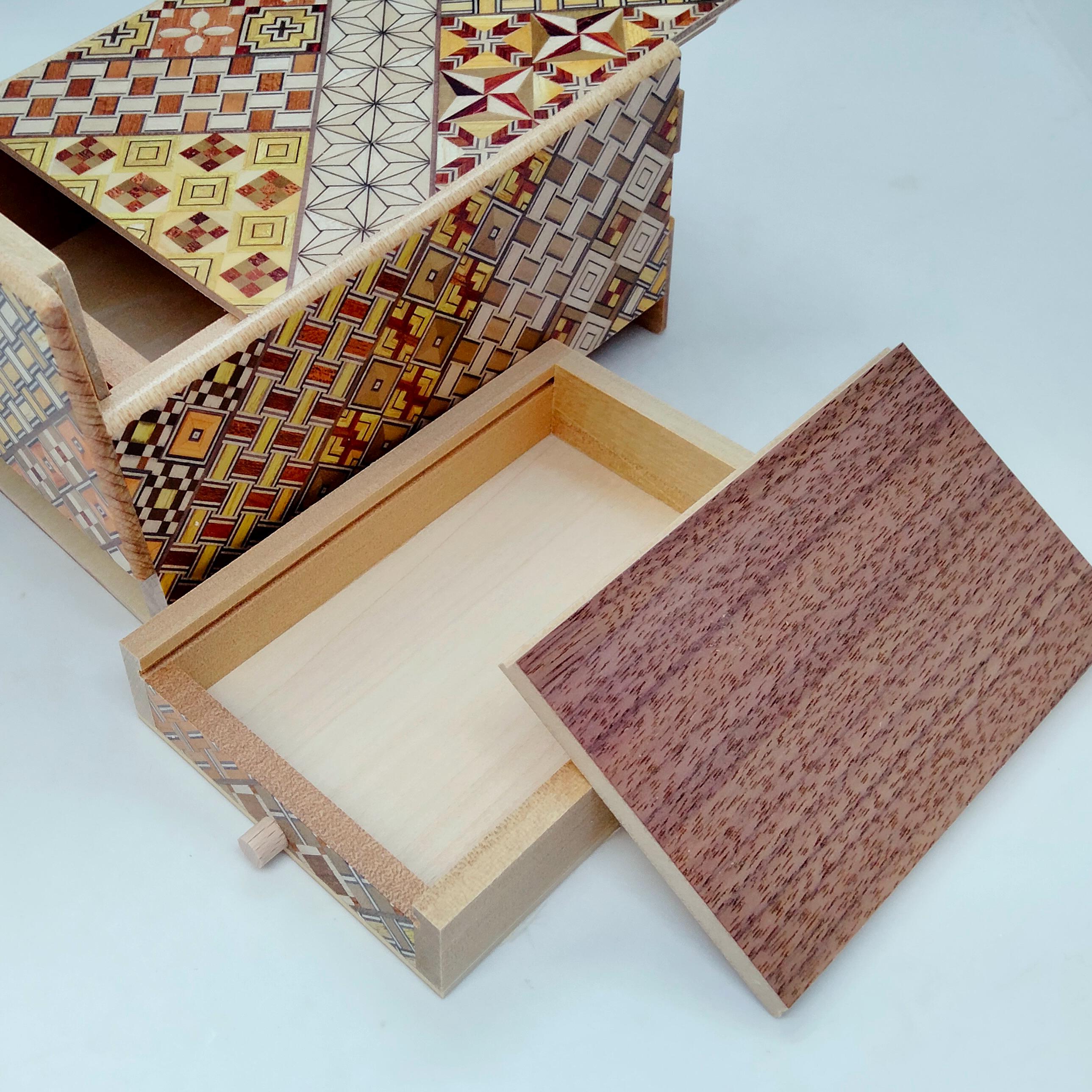 Drawer 10 Steps Traditional Yosegi 5 Sun (6inch/150mm) Japanese