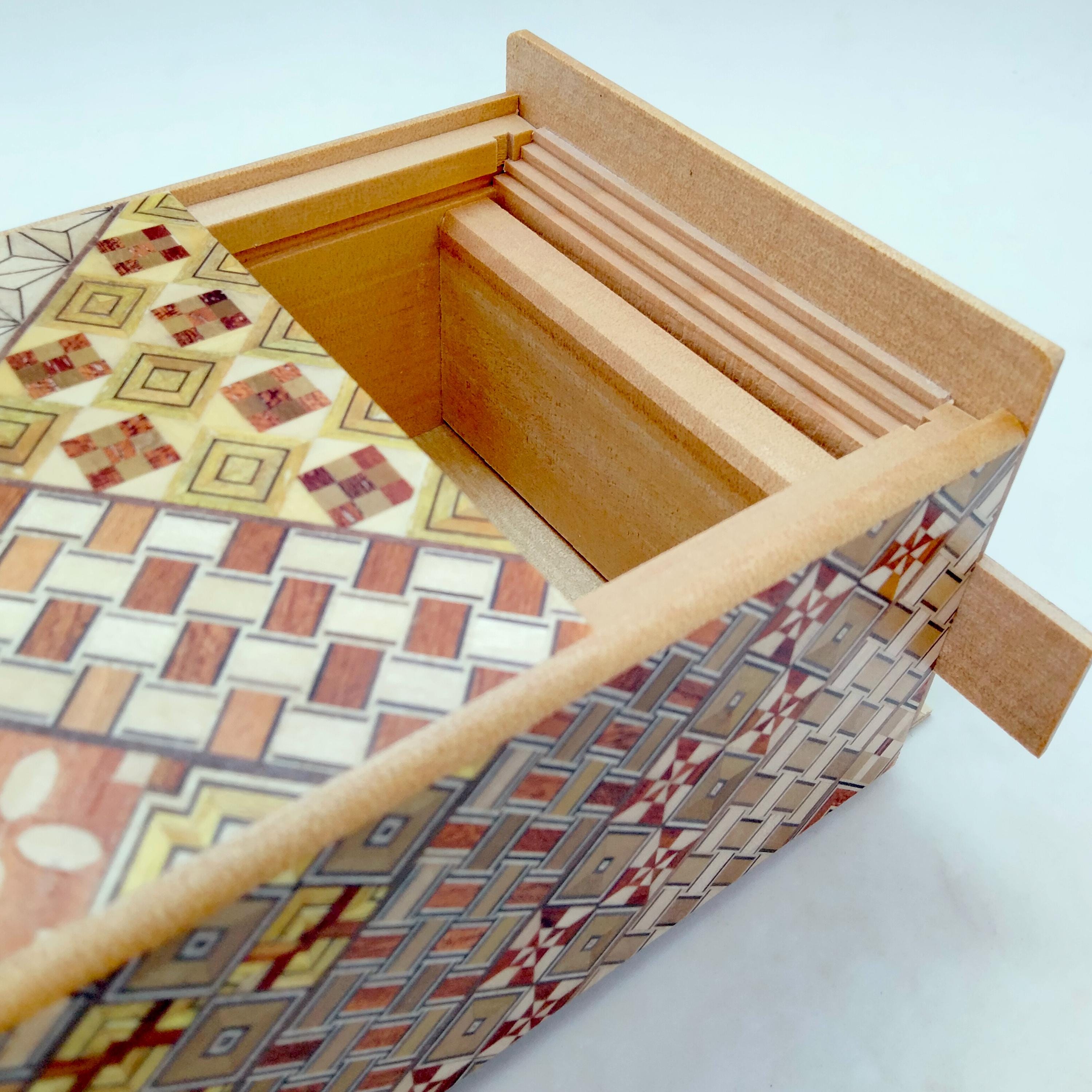 27 Steps Traditional Yosegi 5 Sun (6inch/150mm) Japanese Puzzle