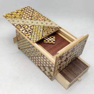 Drawer 10 Steps Traditional Yosegi 5 Sun (6inch/150mm) Japanese