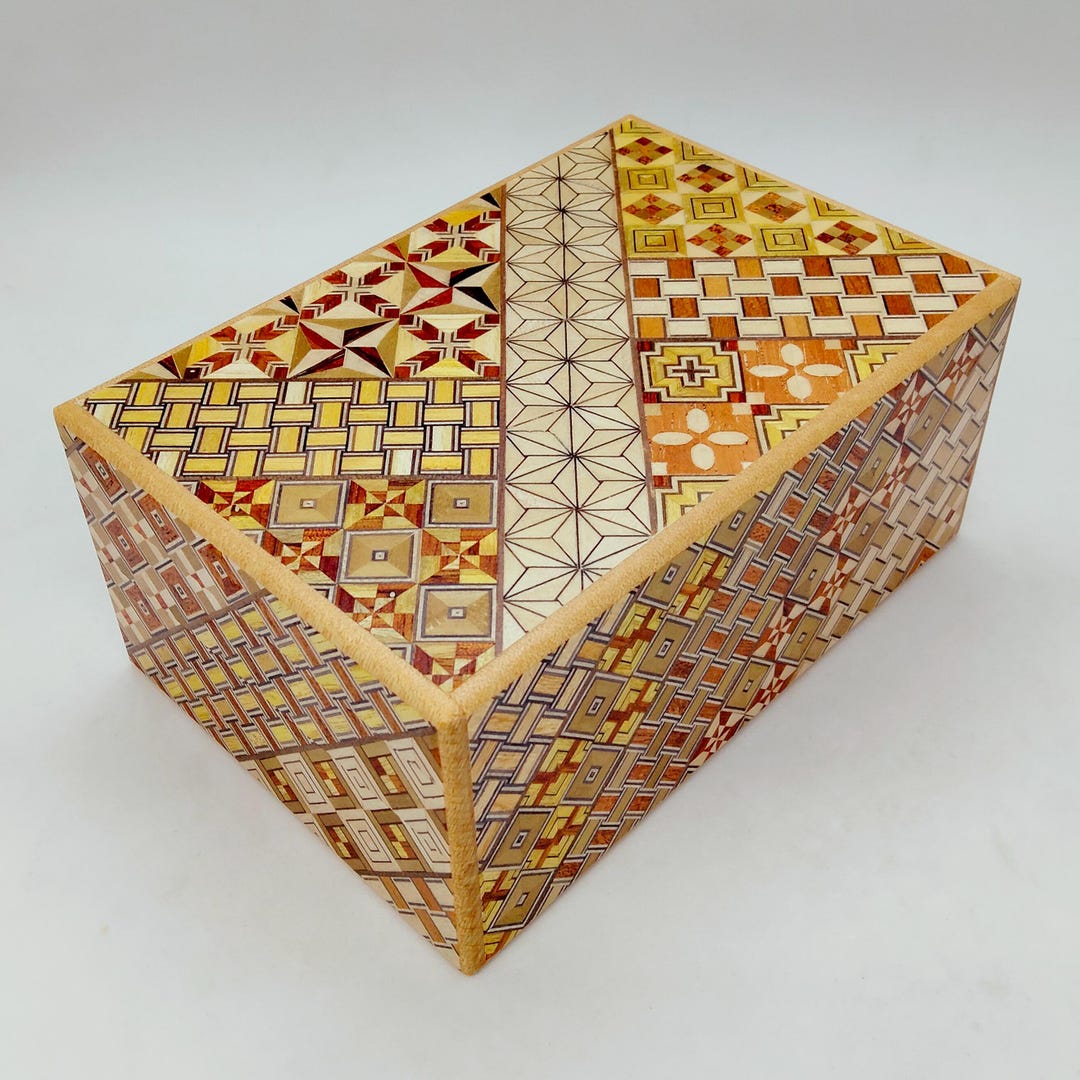 27 Steps Traditional Yosegi 5 Sun (6inch/150mm) Japanese Puzzle