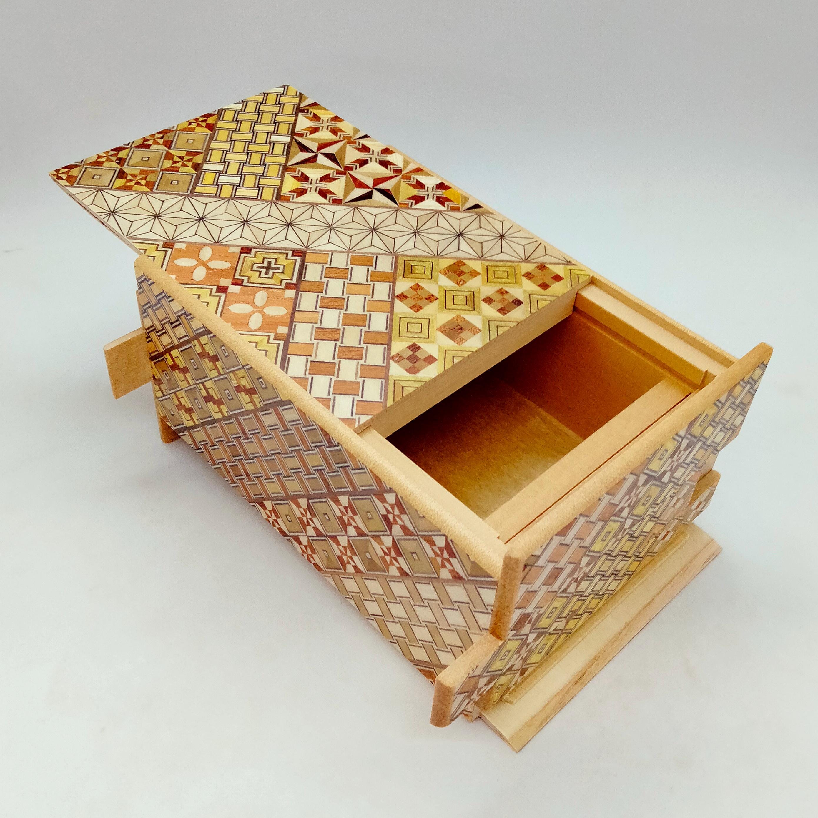 27 Steps Traditional Yosegi 5 Sun (6inch/150mm) Japanese Puzzle