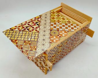 27 Steps Traditional Yosegi 5 Sun (6inch/150mm) Japanese Puzzle