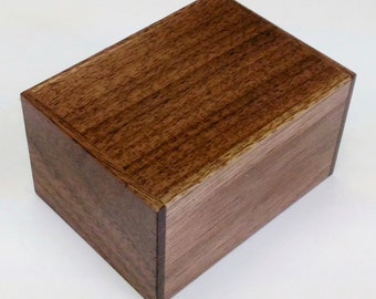 12 steps Walnut wood 3 sun (3.5inch/90mm) 3 sun Japanese Puzzle box (Himitsu-bako)