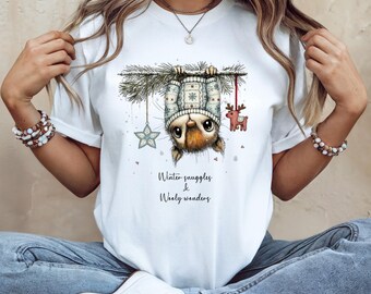 Winter Snuggles Wooly Wonders Cozy Vibes Funny Squirrel Sublimation Design Digital Download