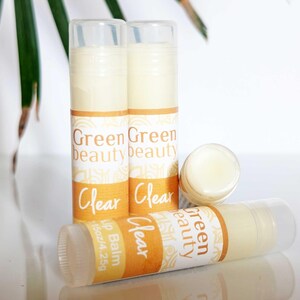 Natural Moisturizing Lip Balm: Coconut Oil, Grapefruit Bergamot