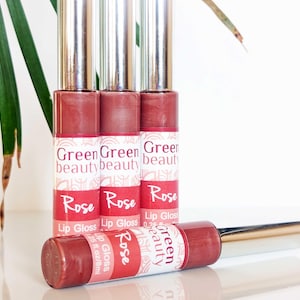 Rose Lip Gloss: Sheer Mineral Lip Color