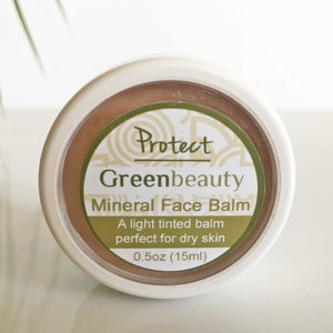 Muestra de crema facial mineral, bálsamo facial, base de maquillaje, maquillaje natural, maquillaje mineral, crema de base, base natural, crema hidratante imagen 4