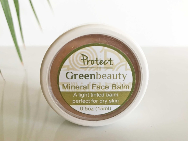 Muestra de crema facial mineral, bálsamo facial, base de maquillaje, maquillaje natural, maquillaje mineral, crema de base, base natural, crema hidratante imagen 4