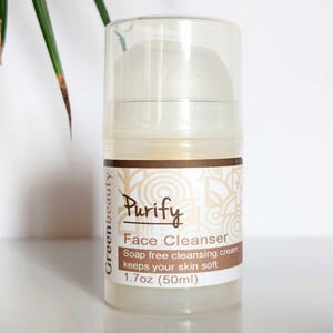 Soap-Free Cream Face Cleanser: Natural Dry Skin Cleansing Milk (1.7oz)