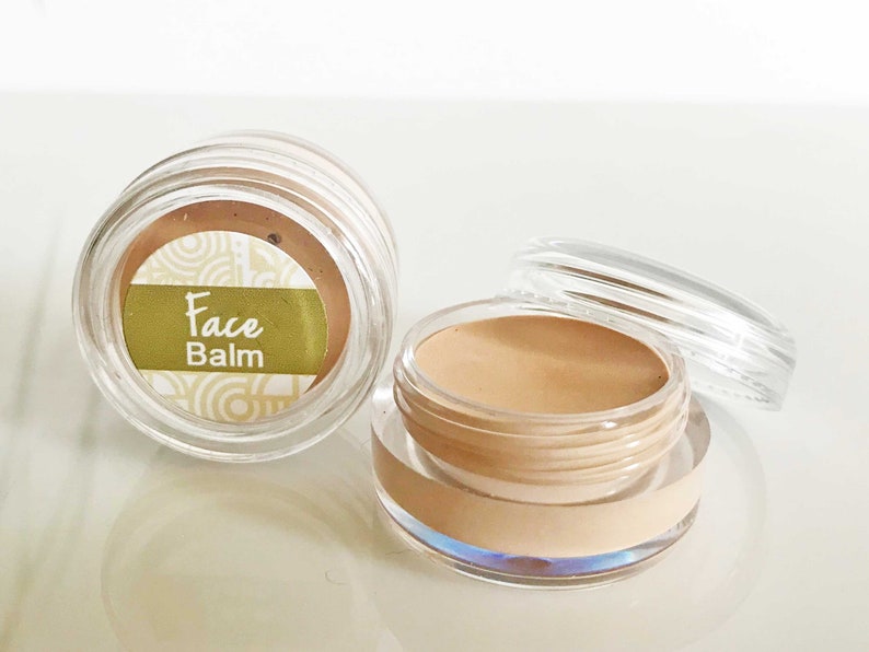 Tinted face cream 1/2oz, mineral face balm, natural tinted cream, cream foundation, mineral makeup, natural makeup, mineral cream foundation image 5