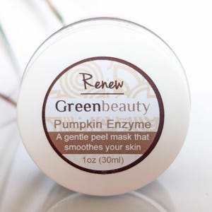 Fermented Pumpkin Enzyme Face Mask: Exfoliating Sea Kelp Peel (1oz)