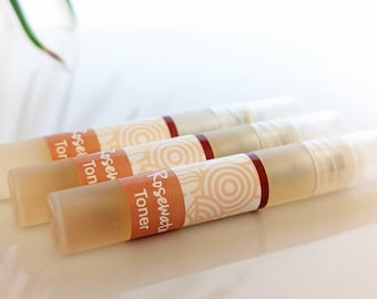 Rosewater Facial Toner Sample: Antioxidant Face Mist for Dry Skin