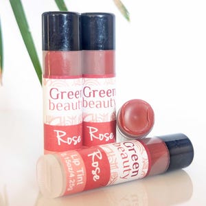 Rose Lip Tint: Moisturizing Natural Lip Balm, Sheer Color