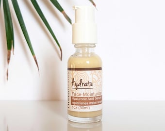 Hyaluronic Acid Face Serum: Vegan Anti-Aging Moisturizer (1oz)