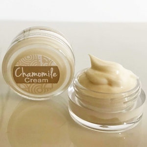 Night Cream Sample with chamomile, natural face cream, chamomile cream, facial cream for mature skin, natural moisturizer, skin moisturizer image 1
