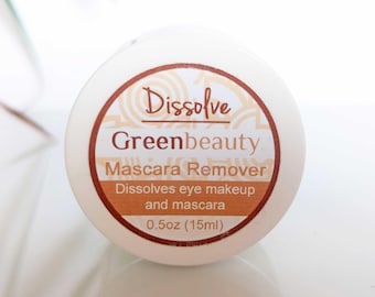 All Natural Eye Makeup Remover: Conditions Lashes, good for sensitive eyes, (1/2oz)