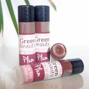 Teinte transparente prune : baume à lèvres hydratant naturel
