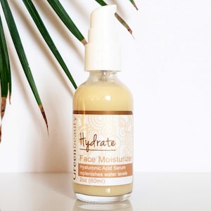 Hyaluronic Acid Face Serum: Light Hydrating Moisturizer (2oz)