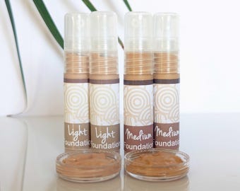 Mineral Cream Foundation Samples: Light & Medium Tint (4.5ml)