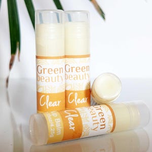Natural Lip Balm: Organic Coconut Oil, Grapefruit Bergamot Flavor