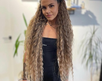 Dreadlocks sintetici a doppia estremità all'uncinetto: stile boho