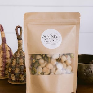 Gourmet Bio-Nuss Geschenk - Einzigartiges Wellness, Meditation, Klangheilung, Macadamia Pistazie