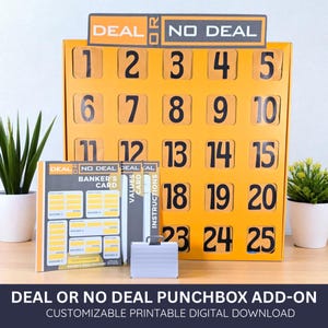 Punchbox Deal or No Deal Game Kit – Customizable Printable Add-On | PDF Download for Classroom, Parties, or Game Night!