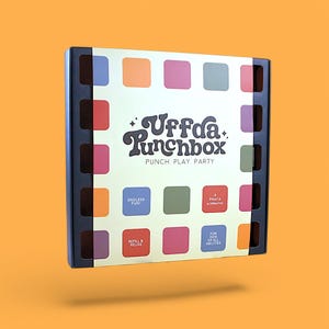 Reusable Navy Blue Punch Game Box: Party Countdown, Gift Reveal