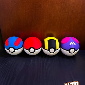 3D printed pokeball collectable