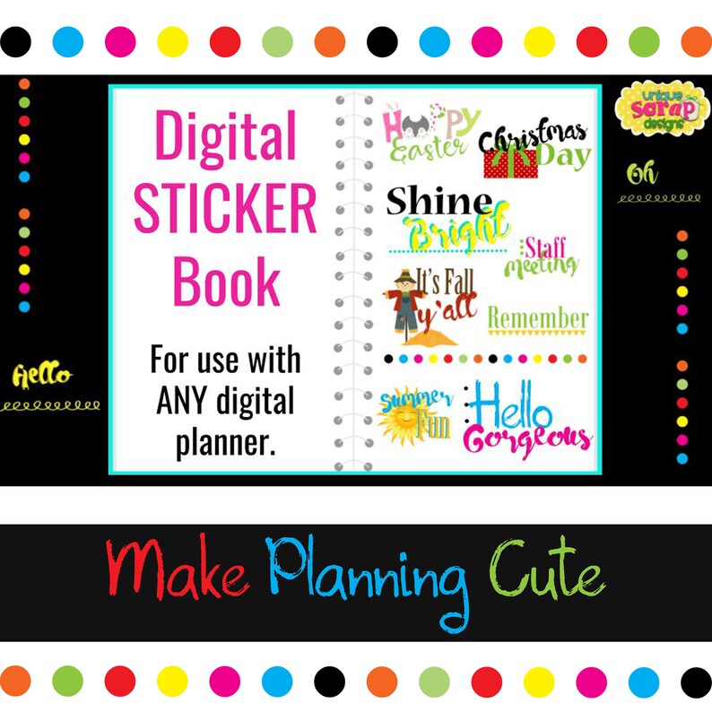 DIGITAL Stickers for GOOGLE Slides Use with a Digital Etsy