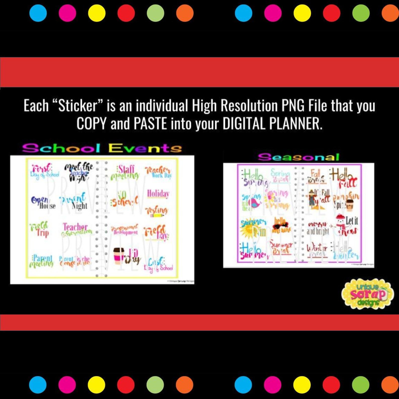 DIGITAL Stickers for GOOGLE Slides Use with a Digital Etsy