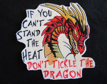 Embroidered Dragon Iron On Patch, Iron On Patch, Dragon Patch, Dragon Applique,Dragon, Dragons, Iron On Dragon Patch