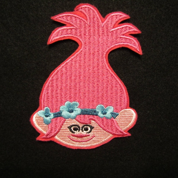 Troll Iron On Patch, Poppy Troll Iron On Patch, Troll Poppy, Poppy,  Pink Troll, Trolls, Troll