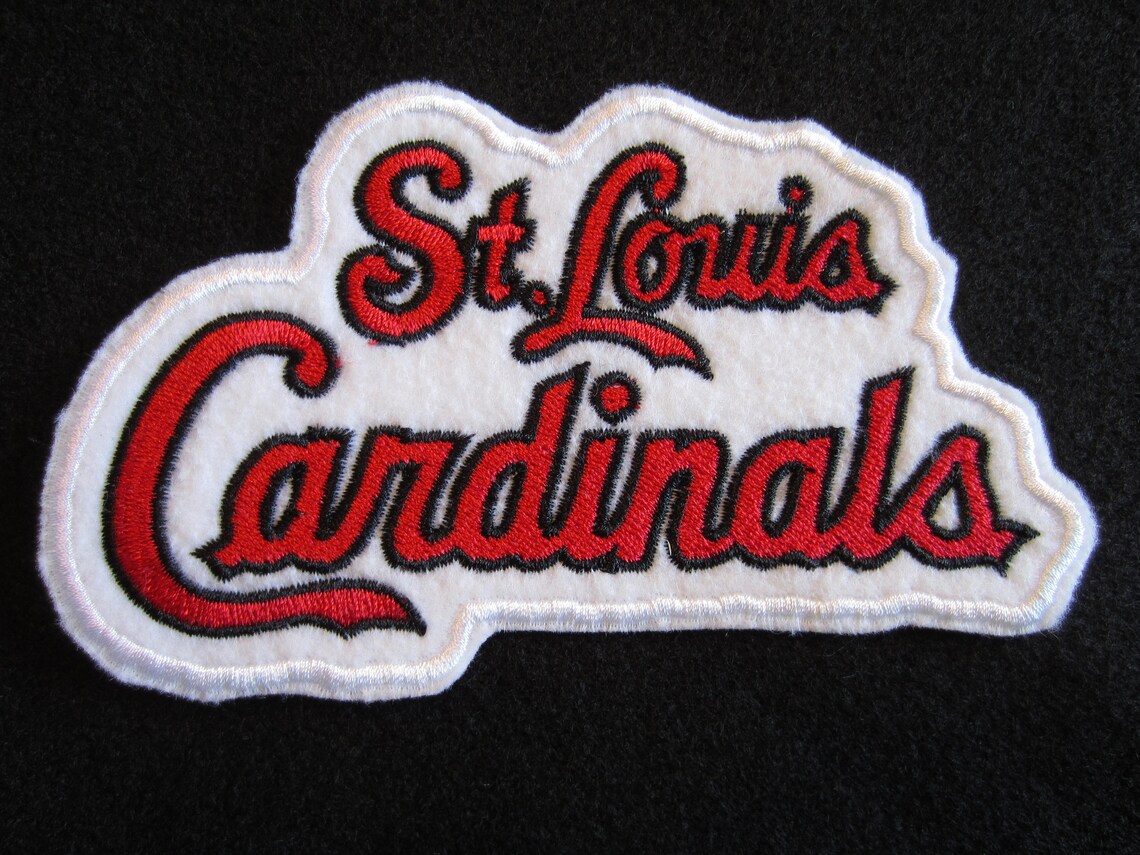 Embroidered St. Louis Iron On Patch Baseball Patch Iron On Etsy