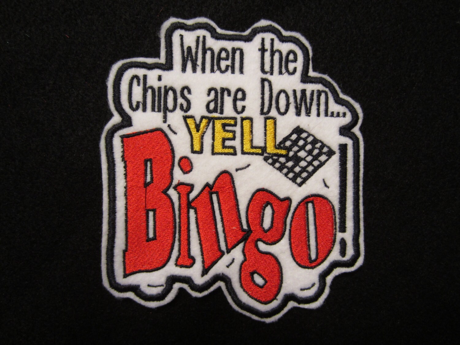 Embroidered Bingo Iron On Patch Bingo Patch Bingo Gambling | Etsy