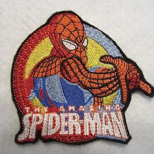 Embroidered Spiderman Iron On Patch, Iron On Patch, Spiderman, Super Hero, Super Hero Patch, Spiderman Patch