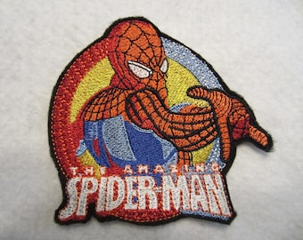 Embroidered Spiderman Iron On Patch, Iron On Patch, Spiderman, Super Hero, Super Hero Patch, Spiderman Patch