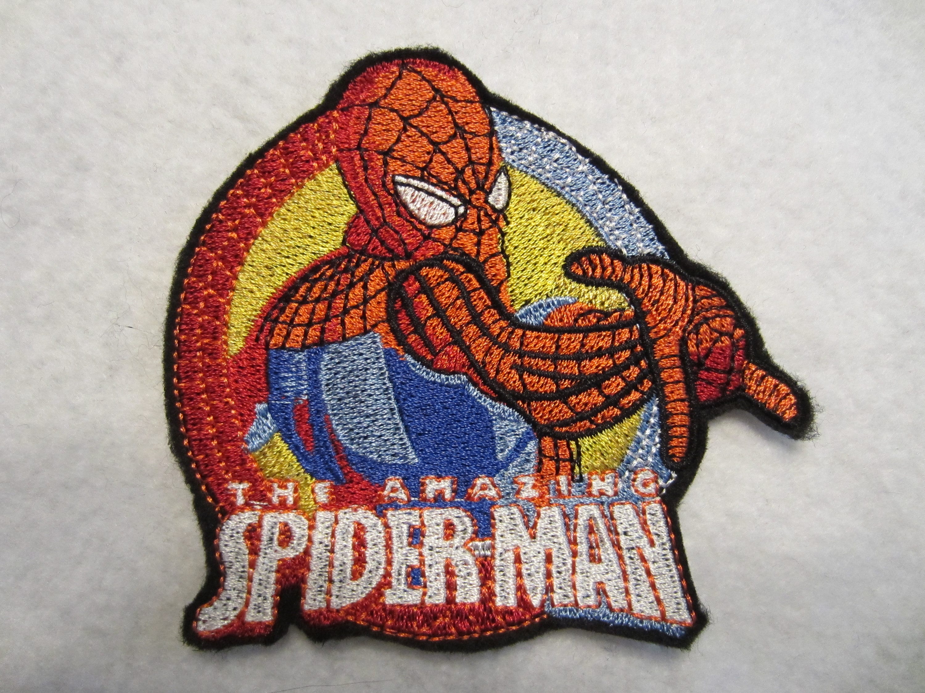 Embroidered Spiderman Iron on Patch, Iron on Patch, Spiderman