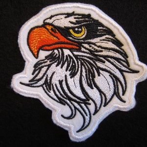 Embroidered Eagle Head Iron On Patch, Eagle Patch, Iron On Patch, Eagle, Eagles, Eagle Applique, Embroidered Eagle Applique