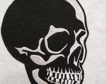 DIY Motif Skull Embroidered Applique Patch Badge Cloth Sew Iron - Foto 4
