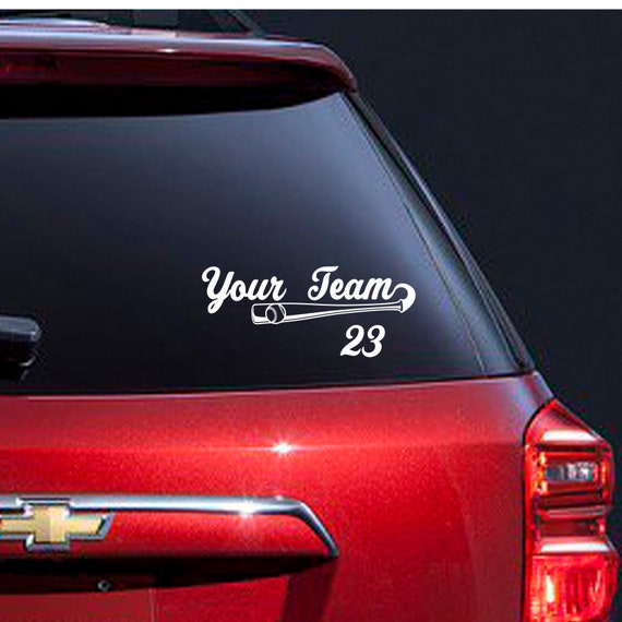 Vinyl Car Decal Sports Decal Team Decal Baseball Decal Etsy