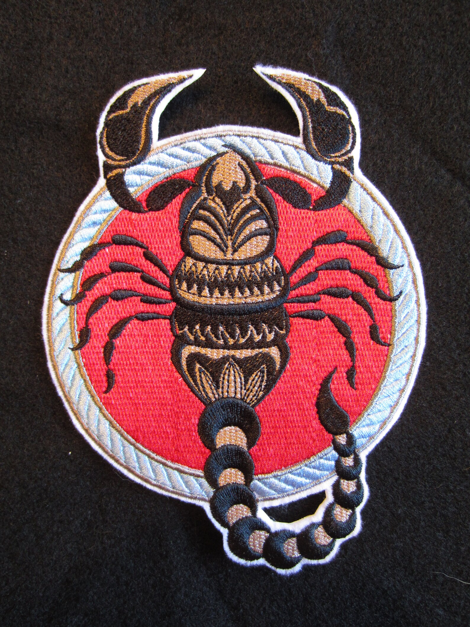 Scorpio Embroidered Iron on Patch Horoscope Patch Scorpio Etsy