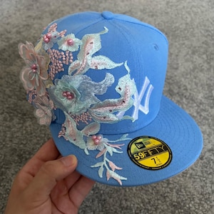 Cappellino New Era 59FIFTY personalizzato - Realizzato a mano e personalizzato - Pezzo unico