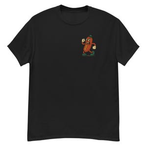 Vintage Angry Hot Dog Cartoon T-Shirt – Retro Style Hotdog Character Graphic Tee – Bold Funny Food Art Shirt for Streetwear Fans