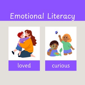 Emotional Literacy Flashcards | Digital Download | Feelings & Emotions Cards for Kids