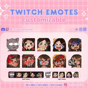 Aangepaste twitch-emoties | Geanimeerde en statische emotes | Vooraf gemaakte en aangepaste ontwerpen | Snelle levering